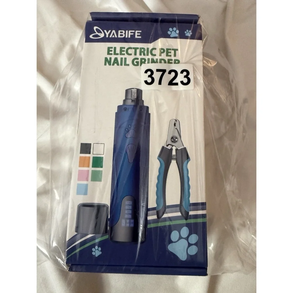Yabife Rechargeable Low Noise‎ Pet Nail Kit NEW